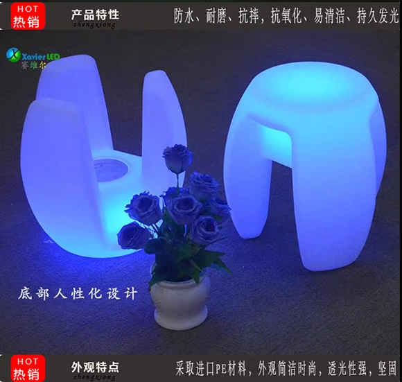 Đèn LED trực tiếp Đèn nhựa châu Âu thanh hộp đêm KTV điều khiển từ xa sạc đơn giản nội thất phân tam giác - Giải trí / Bar / KTV