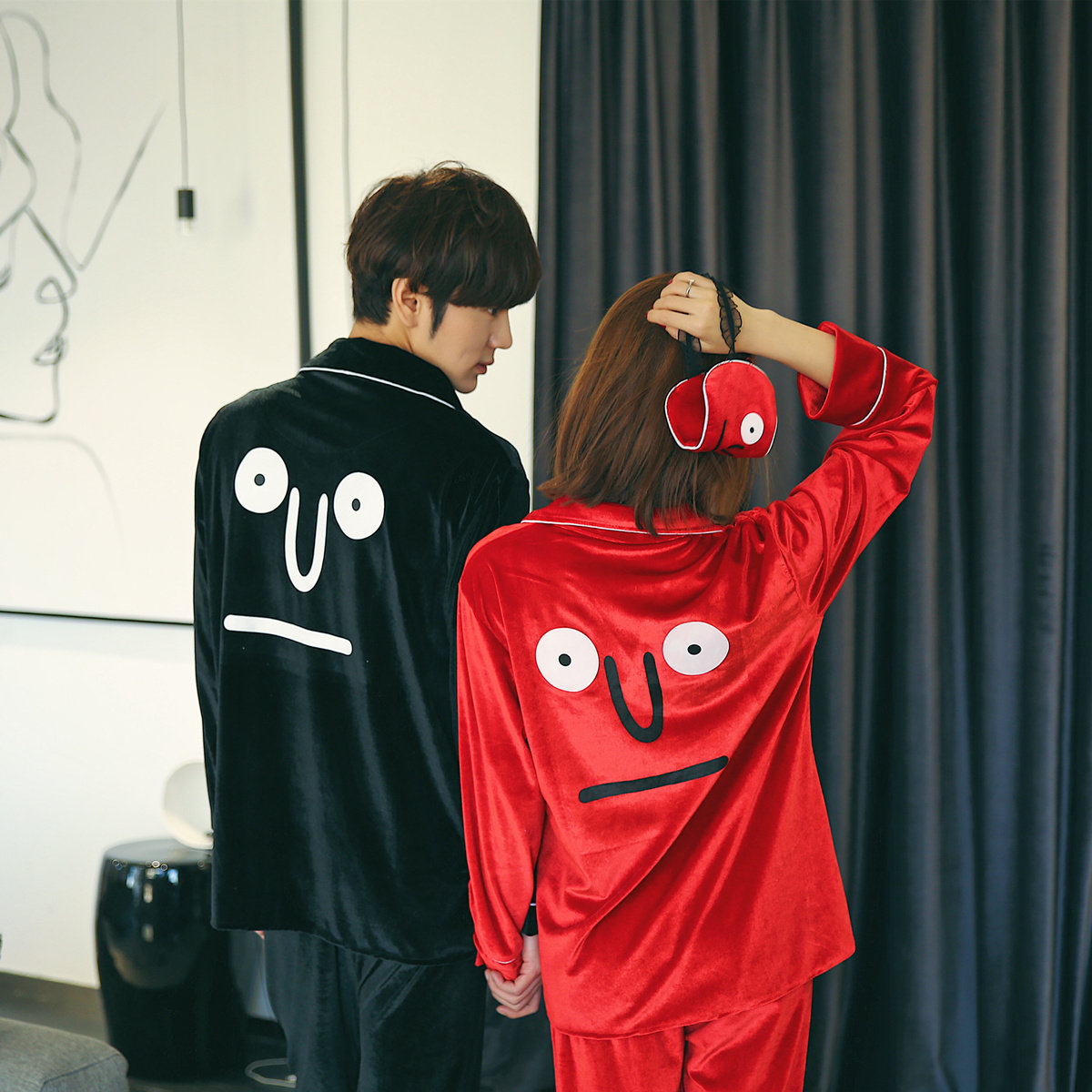 Pyjama mixte OTHER   en Polyester Polyester  à manches longues - Ref 3005674 Image 1