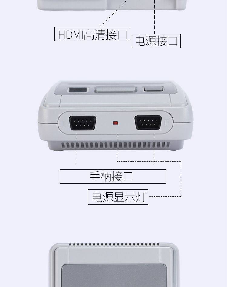 Phiên bản HD TV mini NES máy chơi game FC máy đôi xử lý hoài cổ màu đỏ và trắng cổ điển - Kiểm soát trò chơi nút chơi game pubg