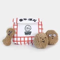 Now~mollypets* Korean biteme peanut small dog sniffing making noises and hiding food toy set