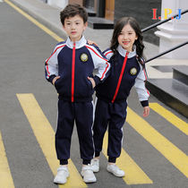 Primary school uniform Spring and Autumn Clothing Kids Clothing Suite Yangtze Englishdress Baby Kindergarten Clothes