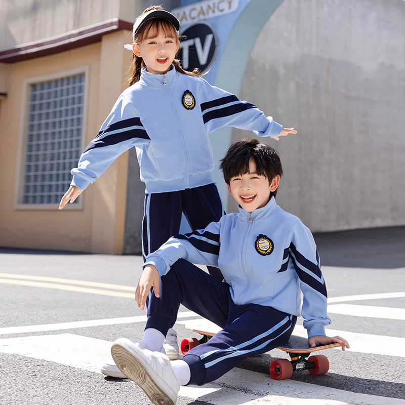 Boys and girls England Wind School Clothes Spring and Autumn Three-Piece Kindergarten Kindergarten Class Class for Children
