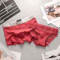 2 dress red briefs couples marry a couples underwear pure cotton sexual apologetes a man and a woman suit