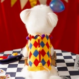 Новогодняя одежда для щенков сумасшедшего цирка, зимняя одежда для щенков Тедди Бишон Шнауцера, осенне-зимняя одежда