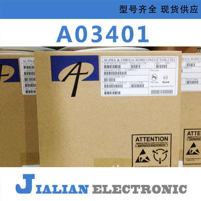 A03401 SMD MOS tube field effect transistor AO3401 SOT-23 (one plate 3K=420 yuan)