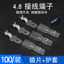 Huijun 4 8 insert sheath cold pressing terminal male and female pair plug wire connector 100 installation