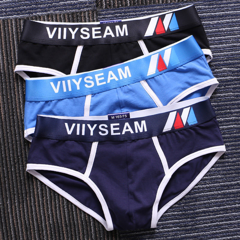 Men's Underwear, Briefs, Men's Pure Cotton, Young Adults, Boys, Sexy, Student, Men's Style, High-End, Breathable, New Style