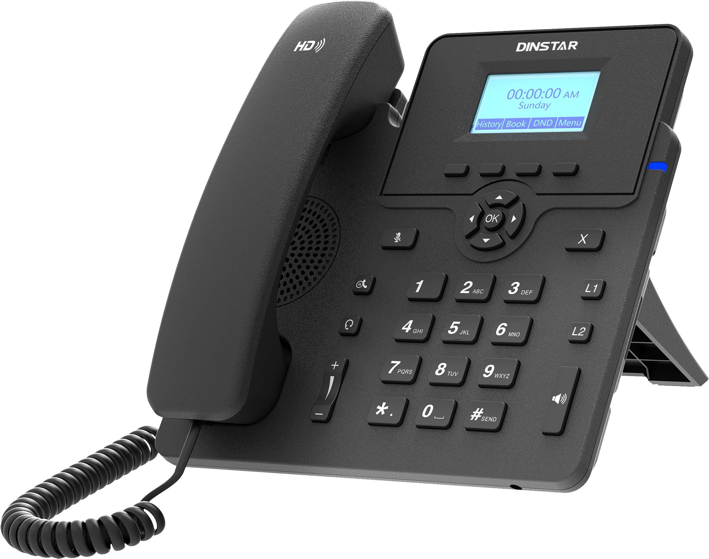 Dingxin Tongda C61S HD POE phone P VOIP telephone IPPBX three-way call RJ9 headset interface