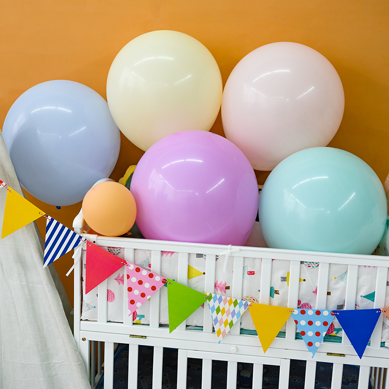 18-inch macaron large latex balloon thickened explosion-proof birthday arrangement decoration wedding wedding helium floating ball