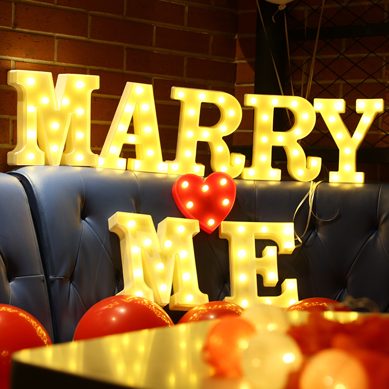 Tanabata Valentine's Day proposal confession Letter lamp Birthday confession Decoration props Indoor room surprise romantic decoration