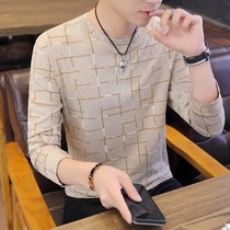 Long sleeve T-shirt men spring and autumn 2021 New Korean trend youth cotton base shirt loose casual sweater men y