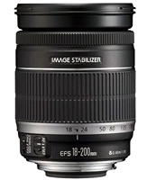 Canon EF-S 18-200mm f / 3.5-5.6 IS Ổn định ống kính Telephoto Zoom Lens máy ảnh nikon i máy ảnh fujifilm i ống kính nikon