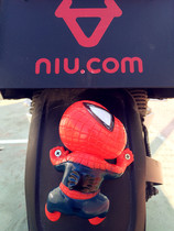  (Stormtrooper calf)Electric car modification accessories Q version Spider-man sticker cute jewelry fender bracket