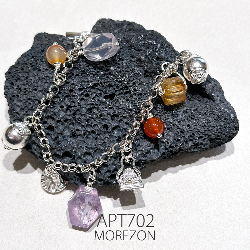 Morezon【Apt702】25 Spring/Summer Celebrity Style Trendy Fashionable Personalized Labradorite Bracelet