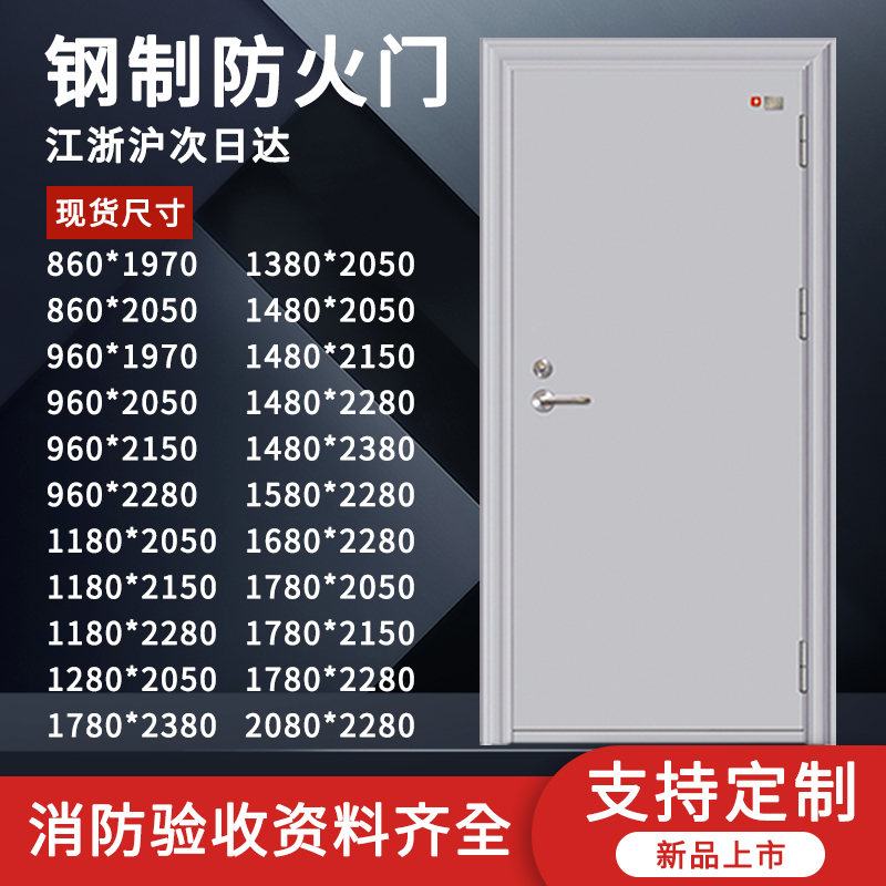 Fireproof Doors in Stock, Direct Sales from Manufacturers, Class A, B, and C Steel Fire Doors for Hotels and Guesthouses, Complete Certificates, Fire Inspection Approved