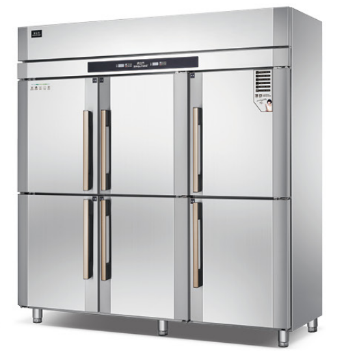 Ice Cube F6 six-door freezer six-door freezer commercial single-temperature freezer stainless steel copper tube refrigerator