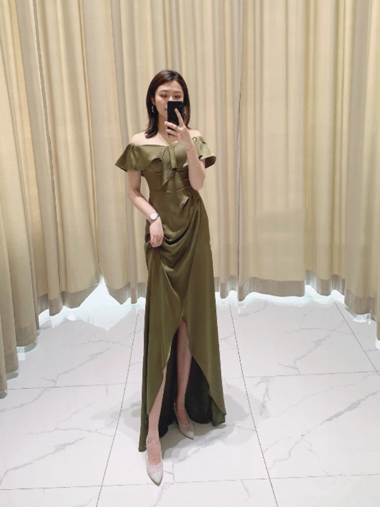  5XL+A model of ice -green suspender lotus leaf sleeves long   + $0.79 