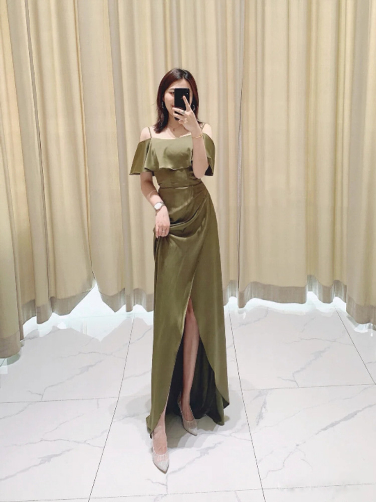 5XL+Silk, long, lifting effect, open shoulders   + $0.79 