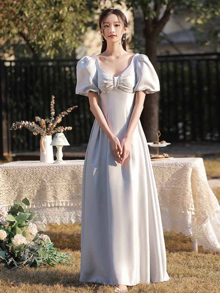  S+A long butterfly bubble sleeve satin   + $0.79 