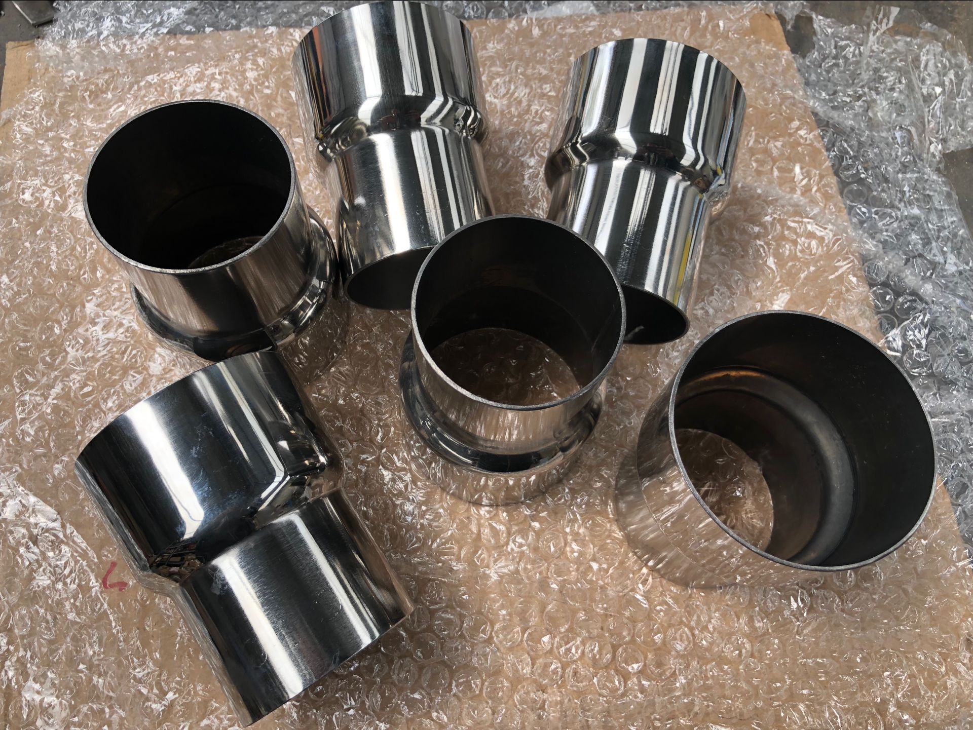 Can be set 304 stainless steel exhaust pipe size head reducer pipe large to small reducer joint support custom