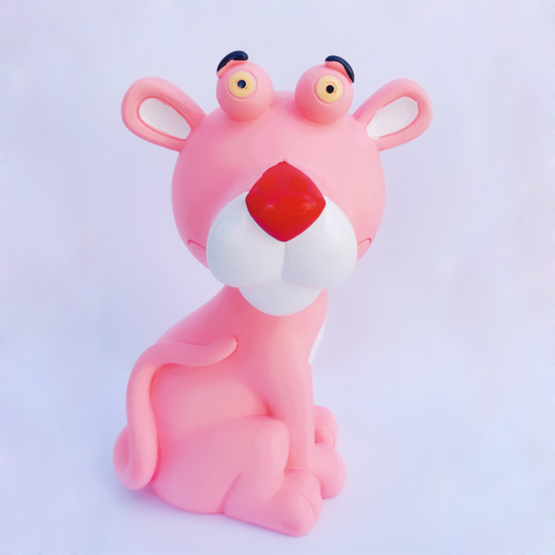 26cm high 15cm wide-pink tiger-latex plaster molds Latex Painted Graffiti Park Stall Diy Children