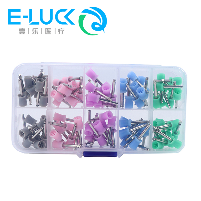Dental Polished Cup Bender Polished Silicone Cup Clean Teeth Color Polished Cups 100 Box Suits-Taobao