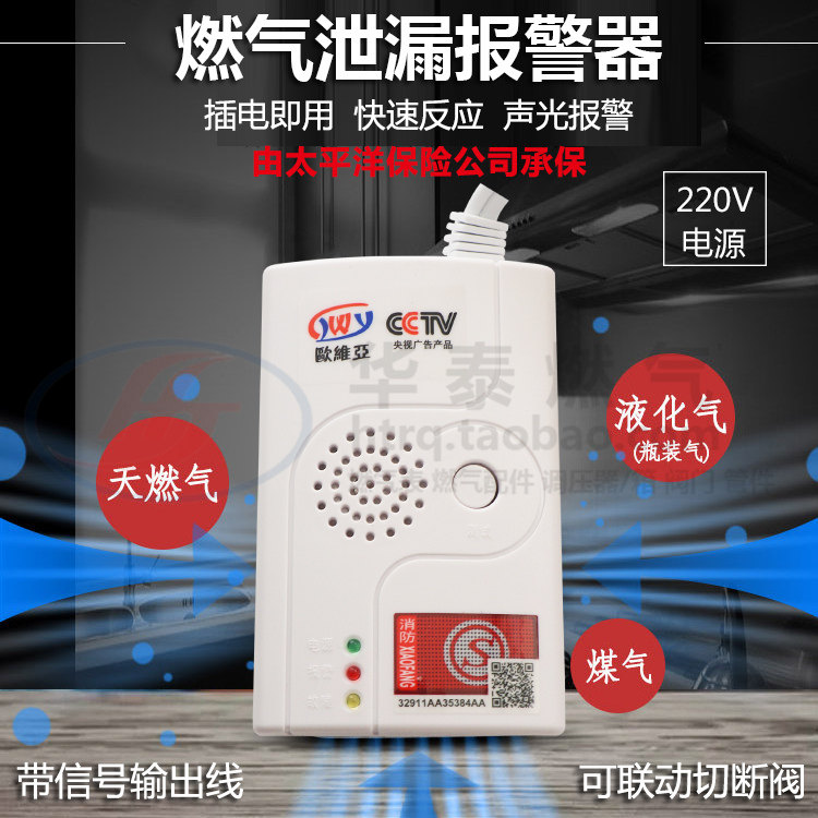 Home Gas Siren Family Kitchen Gas Gas Leak Automatic Probing Gas Leak Siren