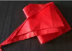 High-quality boutique silk cloth red scarf Young pioneers environmental protection is not easy to fade silk bright imitation satin red scarf