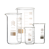 High boron silicon thick high-type glass beaker temperature graduated beaker experiment 50 ml100 250 500-ml