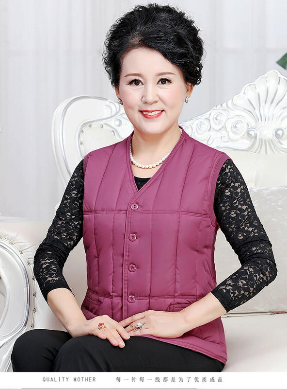 Bà mẹ béo trung niên chất lỏng cộng với chất béo cỡ lớn xuống áo lót cotton bó sát áo vest cotton bó sát vai áo sơ mi nữ trung niên