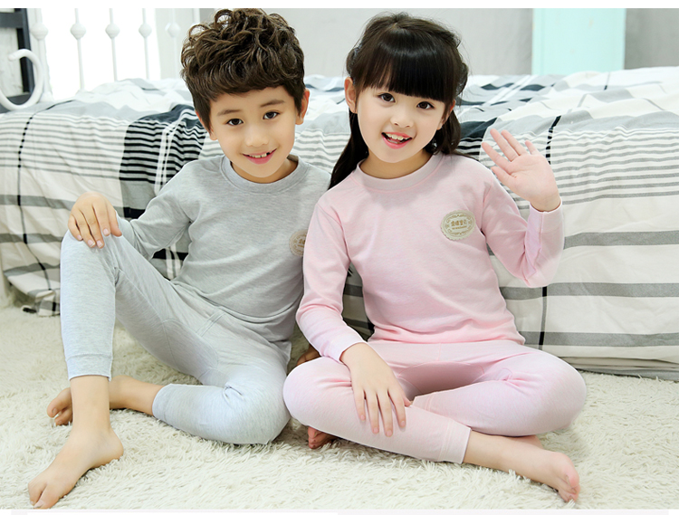 Mùa thu và mùa đông trẻ em đồ lót cotton dày màu Cô gái mặc áo len cotton trẻ em lớn cho bé trai thoi trang tre em cao cap