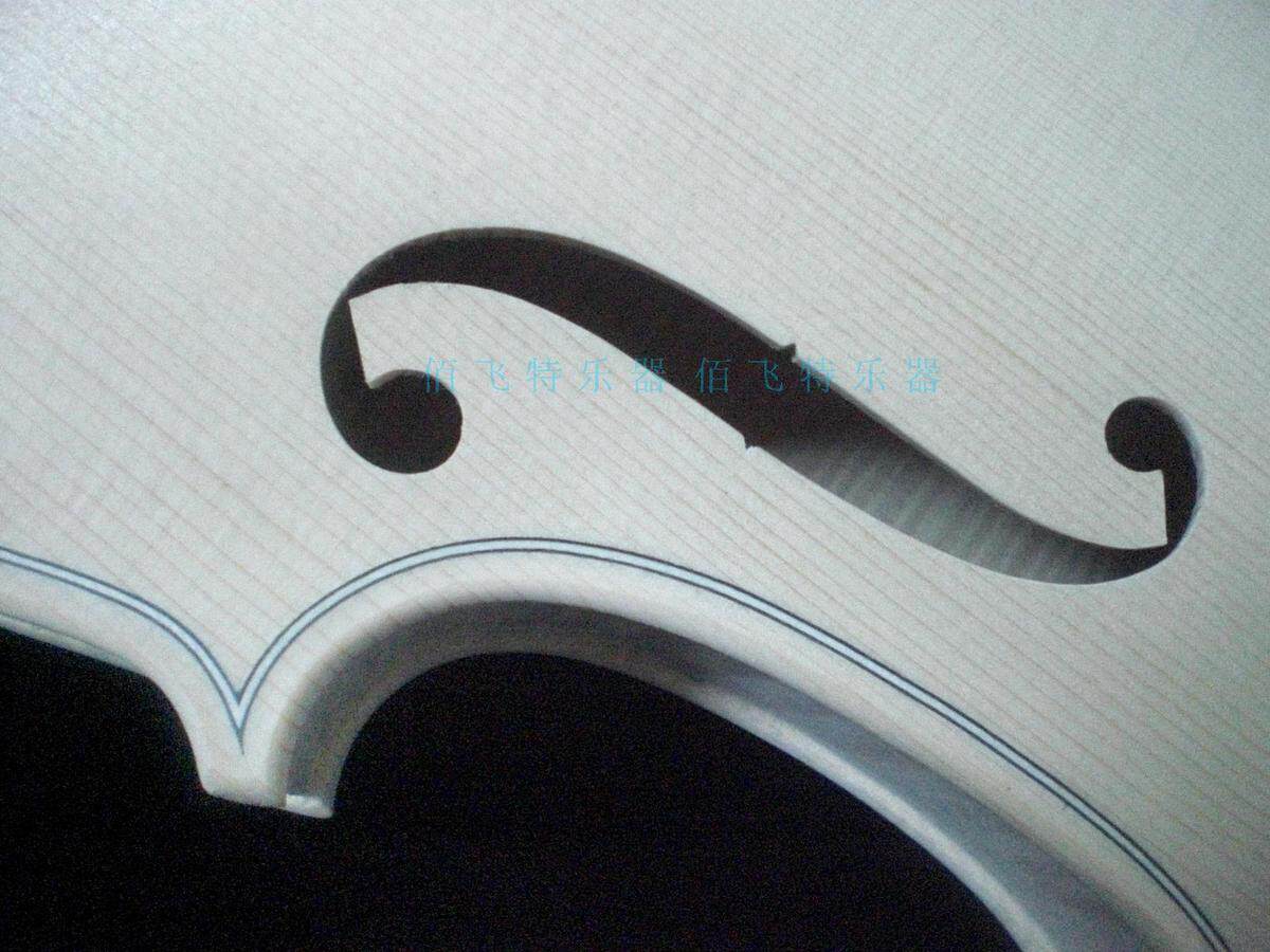 Boutique white stubble violin locus plays professional grade white blank pure hand plate maple white stubble with fingerboard 4