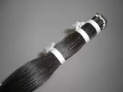 Mongolian horsetail hair high quality black bow hair small seed packaging piano bow horsetail hair process decoration artificial breeding