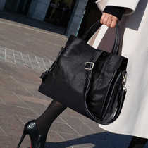 2021 New Fashion Lady Handbag Headlining Cow Leather Genuine Leather Bag Single Shoulder Bag Inclined Satchel Tote Bag Tide