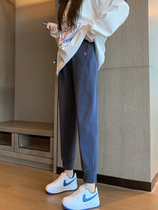 Korean Version Tide Card Sports Pants Women Loose Bunches Casual Wear Pants Autumn Winter Plus Suede Pants Wear thick Harun trousers