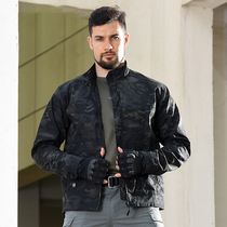 Archon Black Slim Jacket Mens Jacket Outdoor Tactical Fishing Top Commuting Clothes Anti-scratch and Wear-Resistant