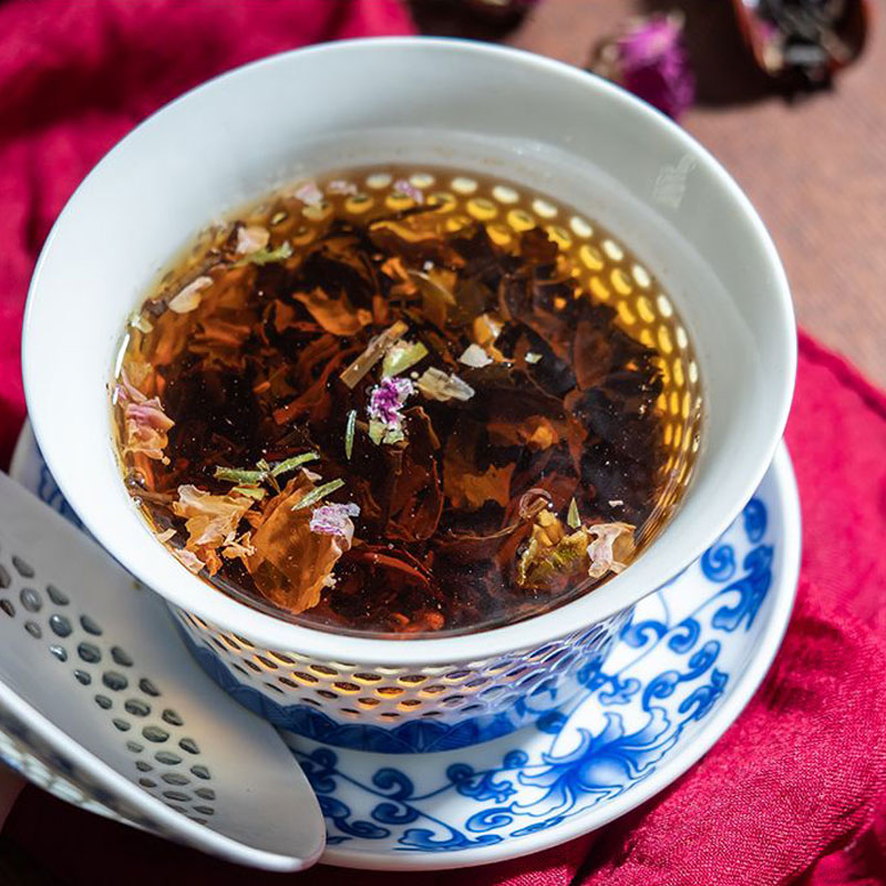  Xinjiang Ethnic Featured Tea Drinking Yertang Rose Black Tea to Work and Lady Love Beauty Lady Casual Flower Tea