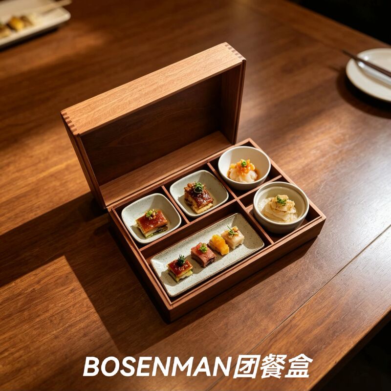 Group Meal Box, Business Reception, Group Meal Delivery, Solid Wood Box, Lunch Set, Tableware, Conference, Fast Food, Compartmentalized Storage Meal Group Meal Box, Business Reception, Group Meal Delivery, Solid Wood Box, Lunch Set, Tableware, Conference, Fast Food, Compartmentalized Storage Meal