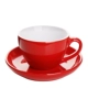 Cốc miệng rộng Cốc cà phê Màu gốm men 300ml Latte Coffee Cup Professional Latte Coffee Cup Cup Cappuccino Cup và Saucer - Cà phê