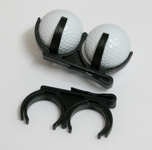 Can fit 2 ball golf clips with belt buckle GOLF BALL HOLDER