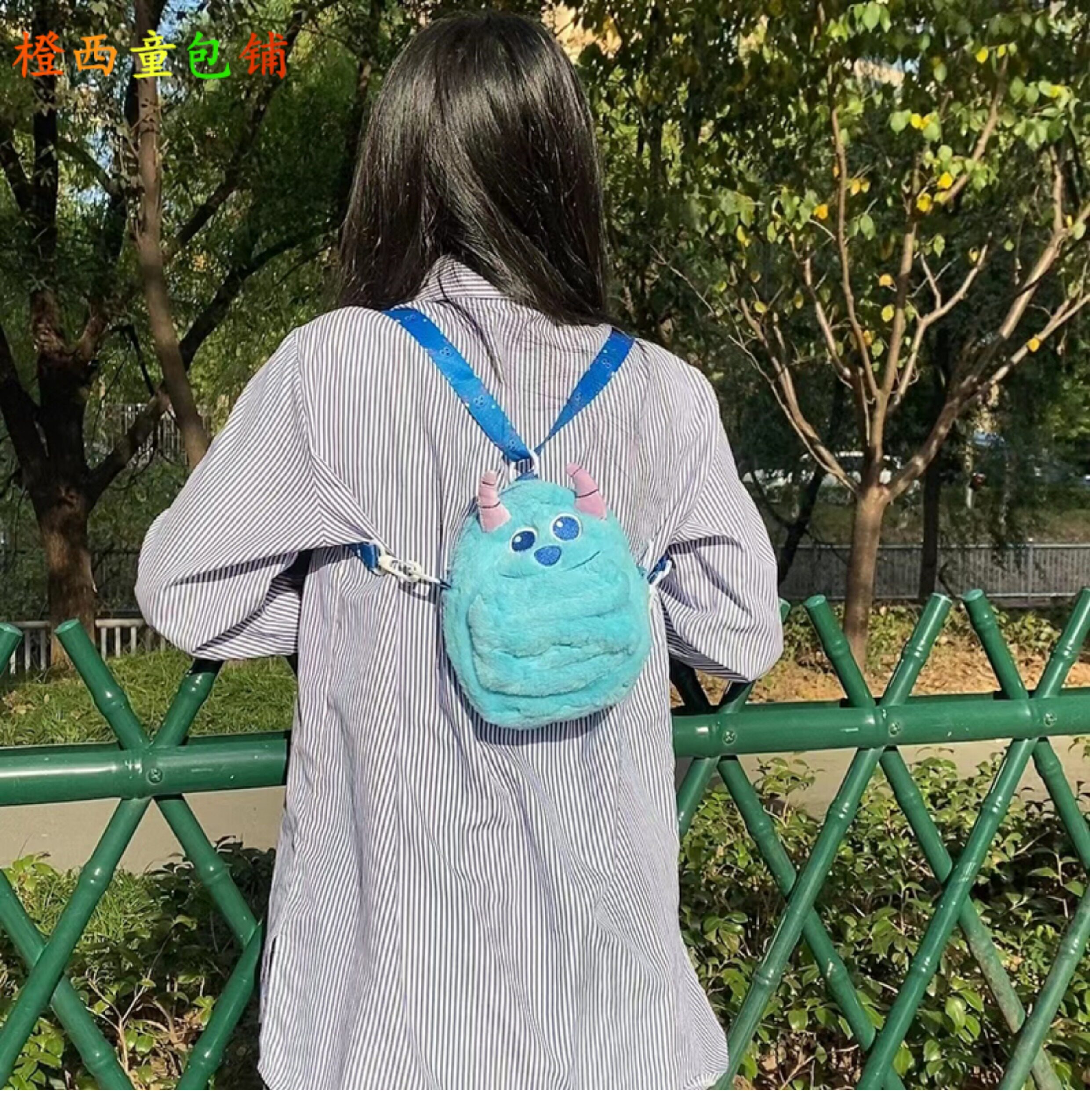 Детская сумка на ремне 两用小熊儿童斜挎包女孩毛绒可爱宝宝包包出游女童零钱单肩手机包