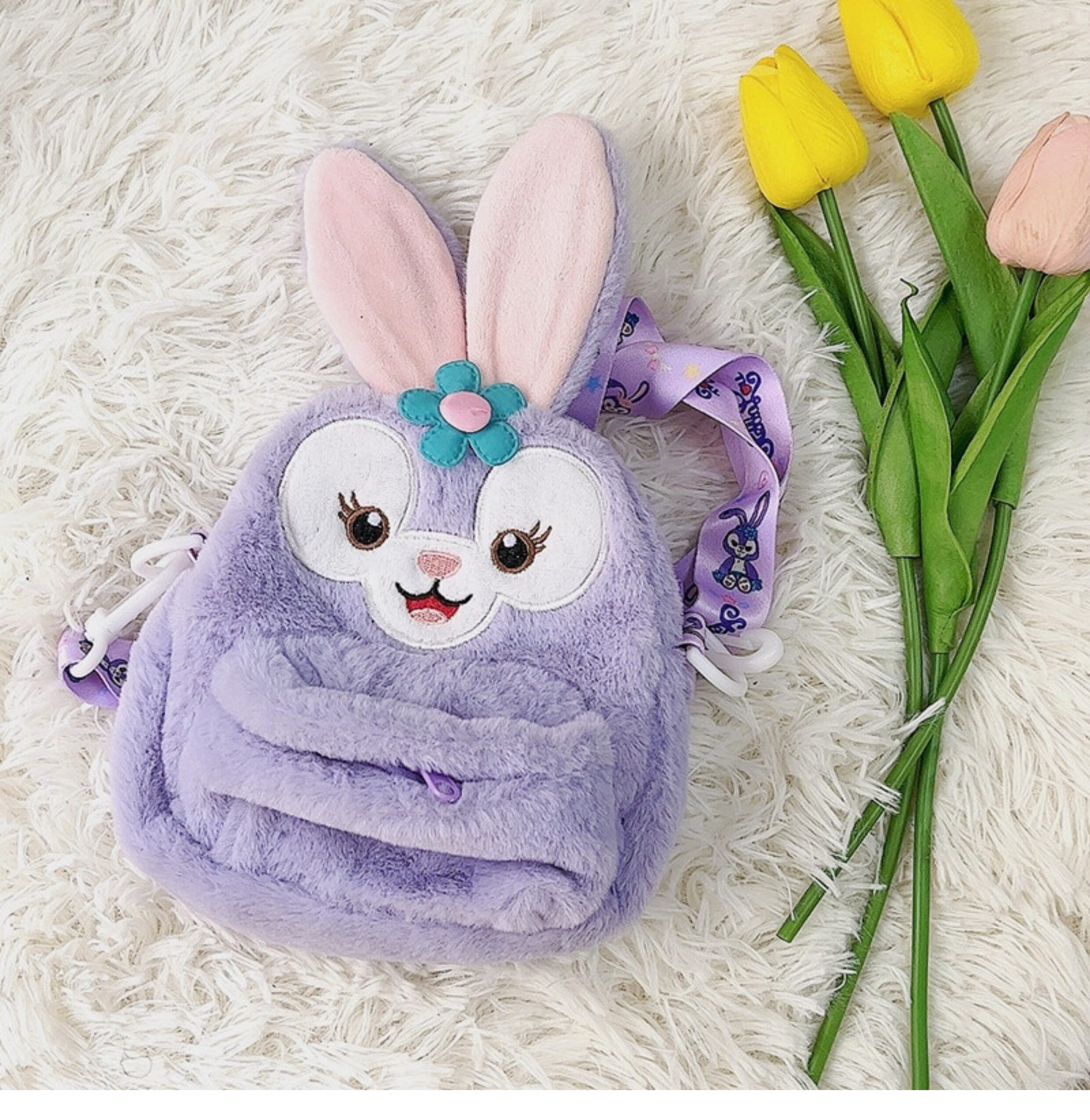 Детская сумка на ремне 两用小熊儿童斜挎包女孩毛绒可爱宝宝包包出游女童零钱单肩手机包