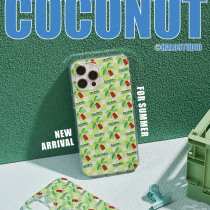 Halostudio Original Design Summer Coconut Tree Apple iPhone Huawei Transparent Mobile Case