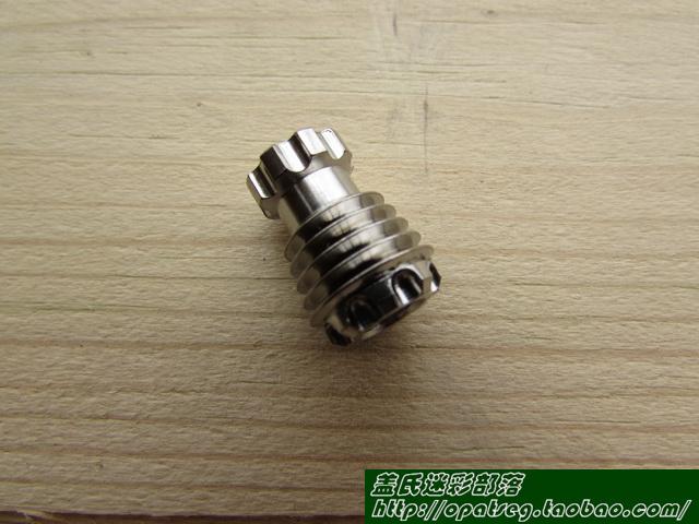 Custom version TC4 titanium alloy computer gong CNC knife pendant pendant Bomb pendant necklace head