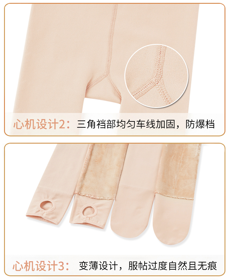 Người Nam Cực cộng với quần legging nhung Quần lót nữ màu da nhạt chân mặc mùa thu và mùa đông dày bên trong quần mùa thu ấm áp tạo tác quần tập gym nữ