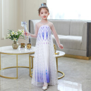 2020 mới Aisha chúa váy cô gái Ice và Tuyết Odd Cạnh 2 sequin trẻ em dinh thự Aisha chiếc váy mùa hè cos chiếc váy cô gái.