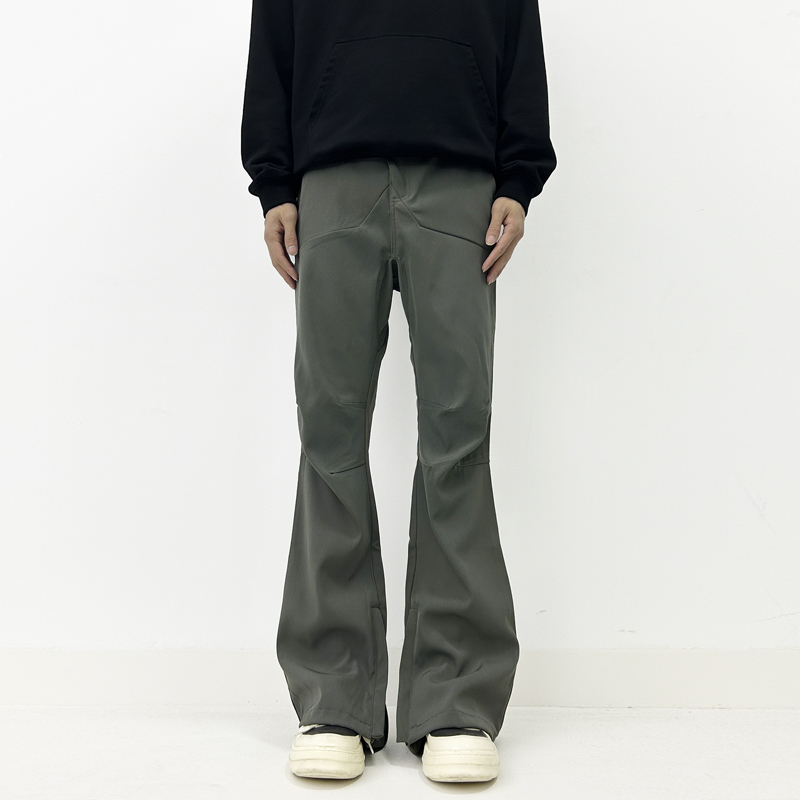 American-Style Vibe High-End Flared Trousers for Men and Women, Slim Fit, Straight-Leg, Drapey, Casual Cleanfit Long Pants