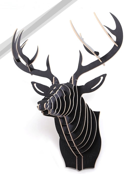 Nordic elk head wall decoration animal wall decoration wall hanging pendant wall bar decoration creative window soft props