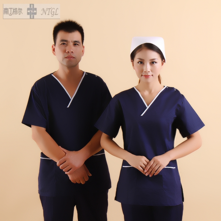 New nurse clothes female Korean version hand washing clothes summer clothes brush hand clothes short-sleeved oral confinement sister-in-law two-piece work clothes NP-173