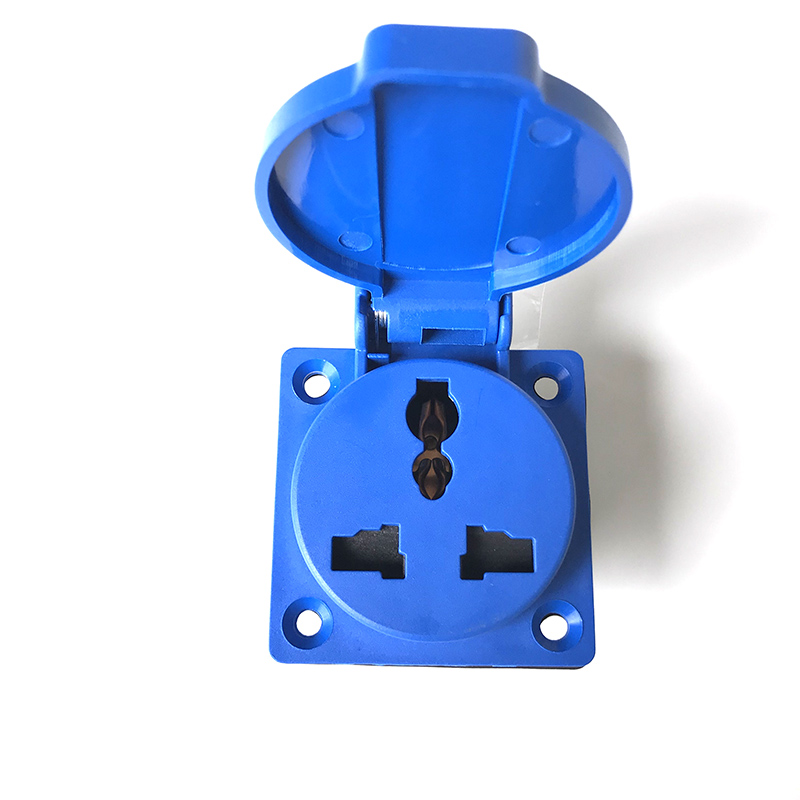 European N-312 multifunctional universal hole waterproof industrial 220V socket with cover IP54 universal three-hole 10-16A